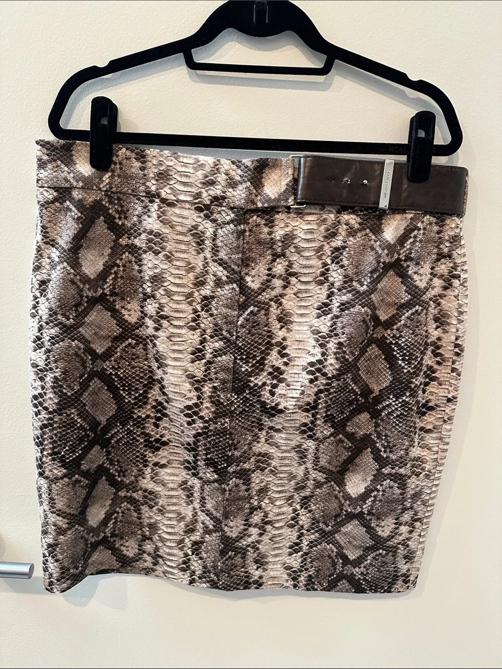 Michael Kors Snakeskin Print Animal Print Skirt Size 14